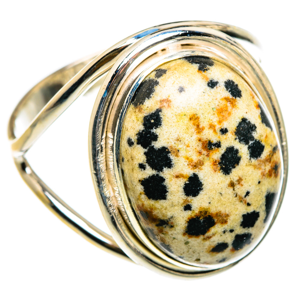 Dalmatian Jasper Rings handcrafted by Anasilvercos - RING83105