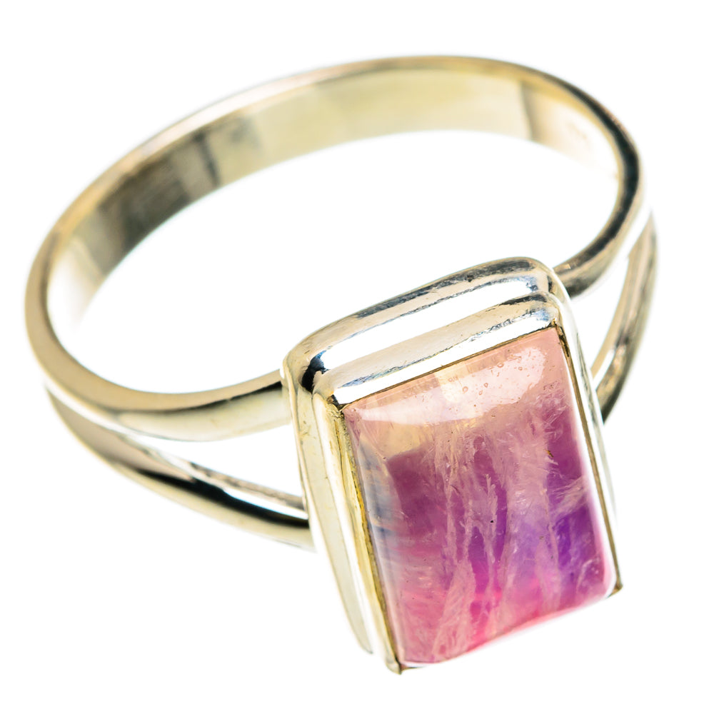 Pink Moonstone Rings handcrafted by Anasilvercos - RING83112