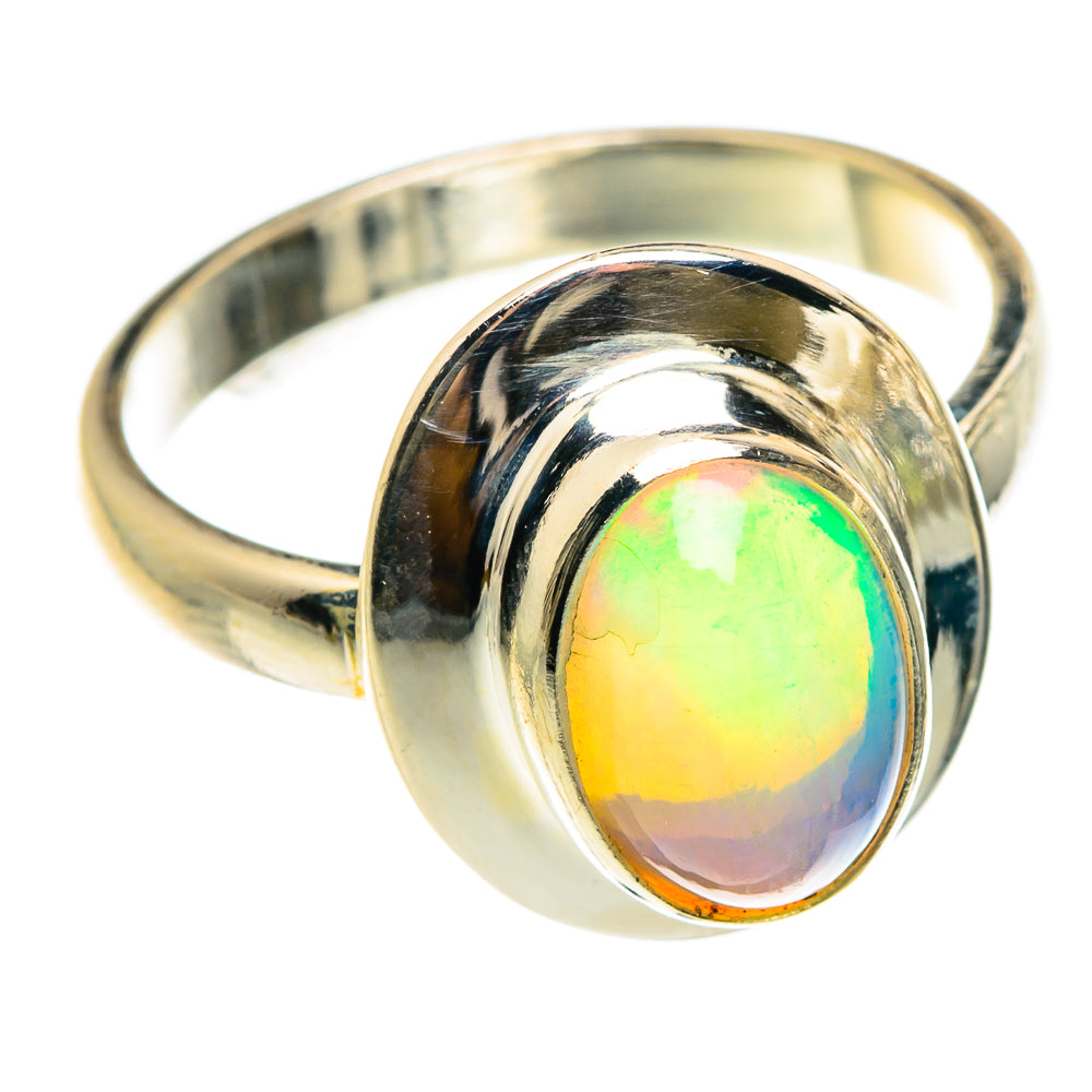 Ethiopian Opal Rings handcrafted by Anasilvercos - RING83122
