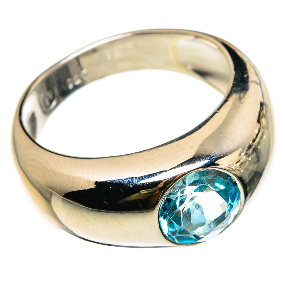 Blue Topaz Rings handcrafted by Anasilvercos - RING83126