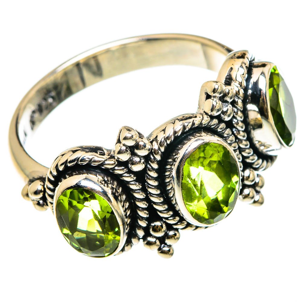 Peridot Rings handcrafted by Anasilvercos - RING83132