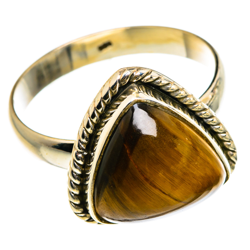 Tiger Eye Rings handcrafted by Anasilvercos - RING83136