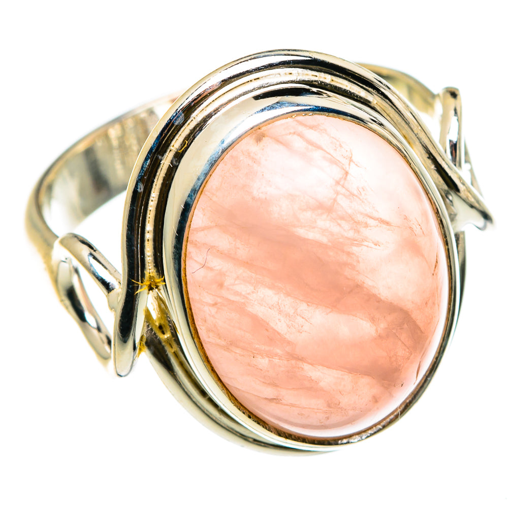 Rose Quartz Rings handcrafted by Anasilvercos - RING83142