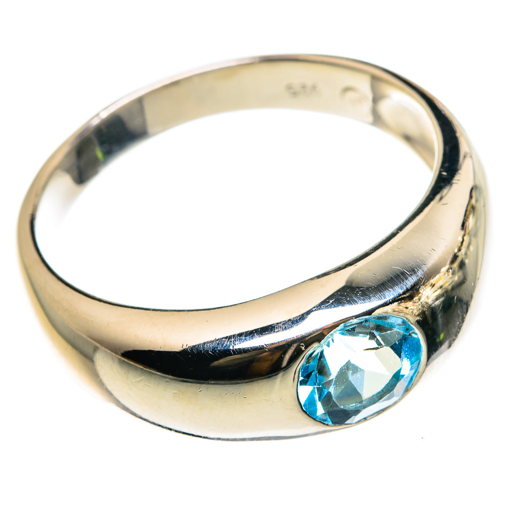 Blue Topaz Rings handcrafted by Anasilvercos - RING83153