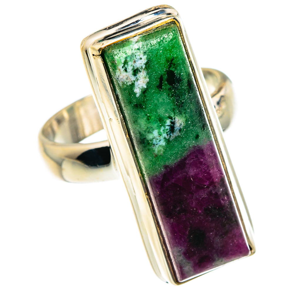 Ruby Zoisite Rings handcrafted by Anasilvercos - RING83161
