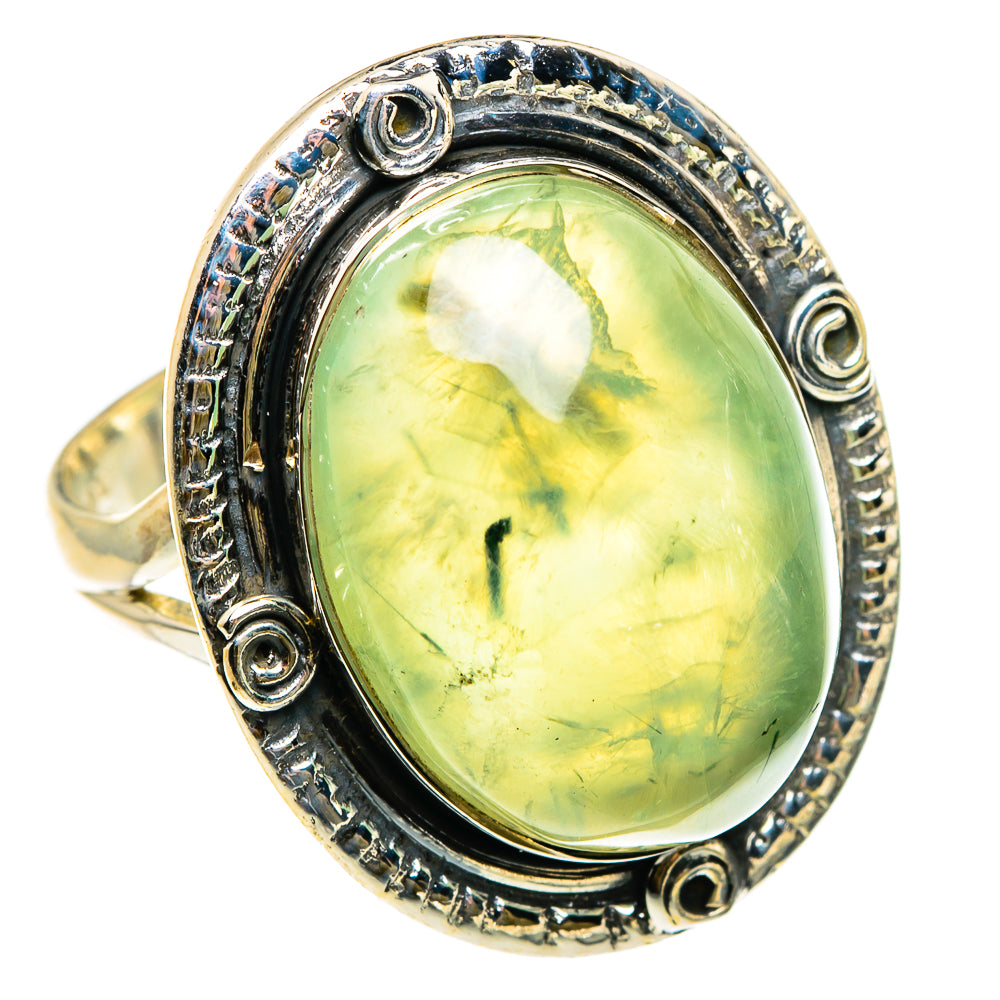 Prehnite Rings handcrafted by Anasilvercos - RING83165