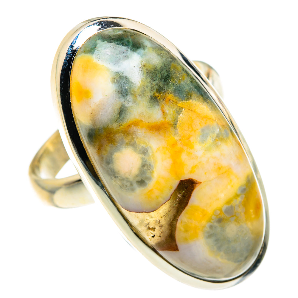 Ocean Jasper Rings handcrafted by Anasilvercos - RING83199