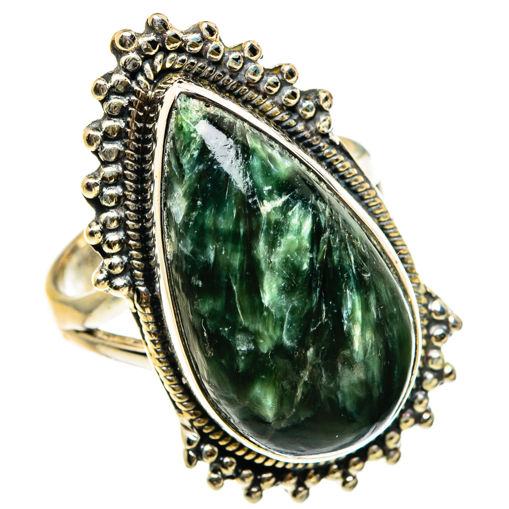 Seraphinite Rings handcrafted by Anasilvercos - RING83201