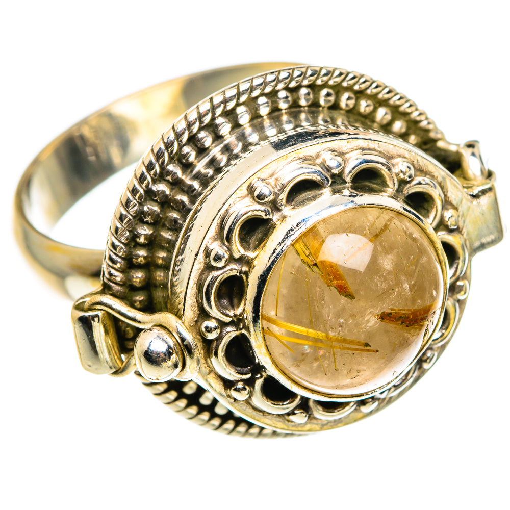 Rutilated Quartz Rings handcrafted by Anasilvercos - RING83214