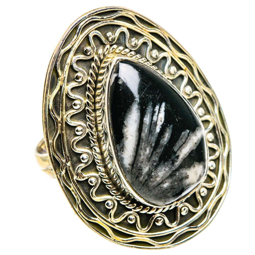 Chrysanthemum Stone Rings handcrafted by Anasilvercos - RING83215