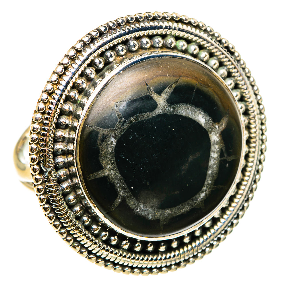 Septarian Geode Rings handcrafted by Anasilvercos - RING83216