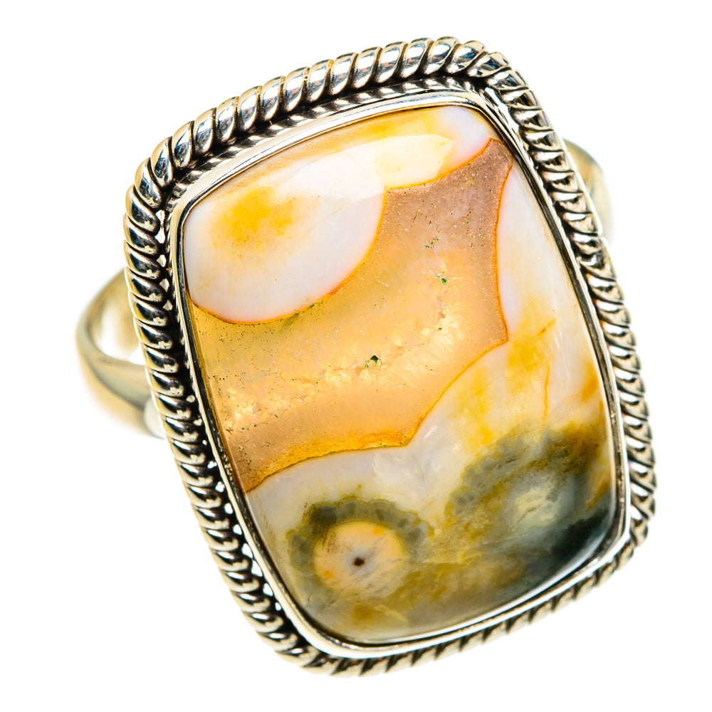 Ocean Jasper Rings handcrafted by Anasilvercos - RING83223