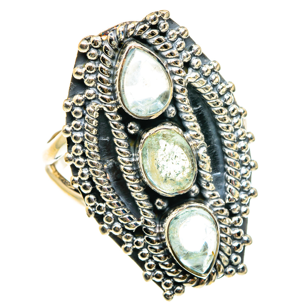 Aquamarine Rings handcrafted by Anasilvercos - RING83233