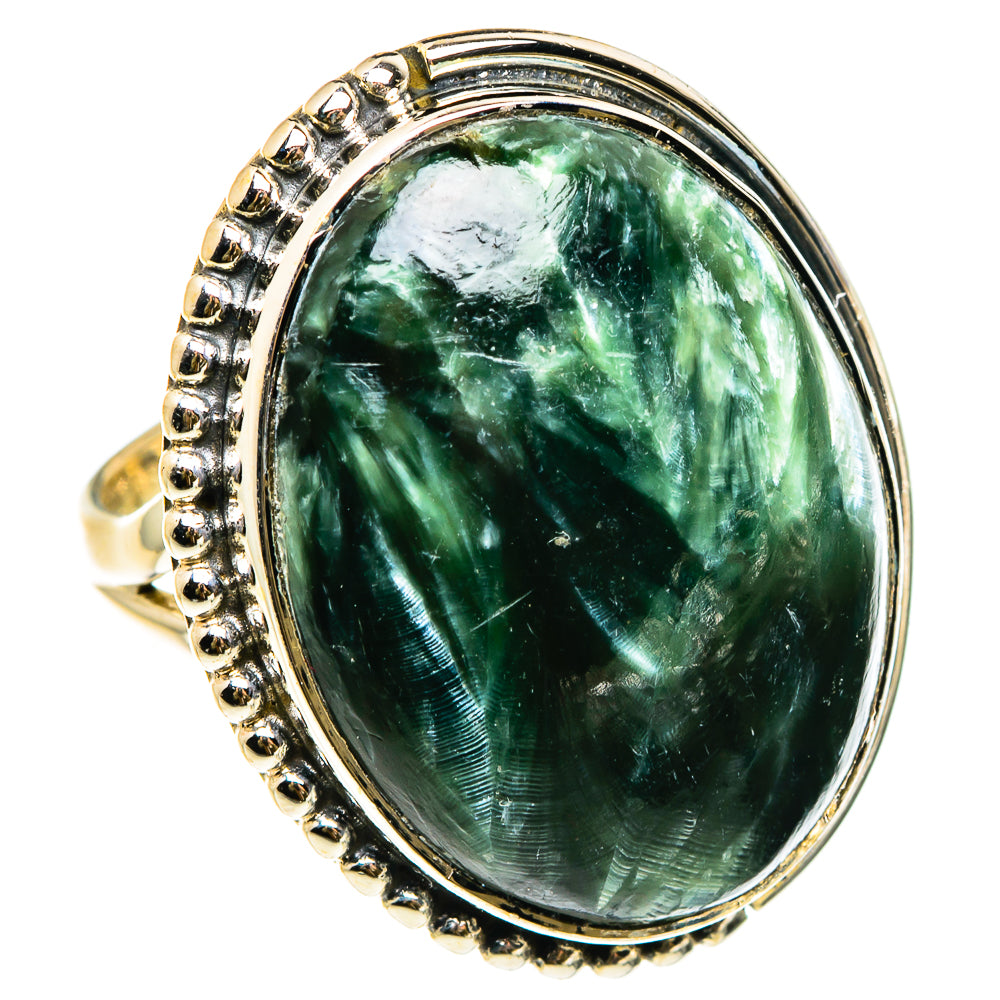 Seraphinite Rings handcrafted by Anasilvercos - RING83244