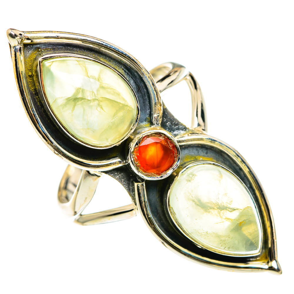 Prehnite Rings handcrafted by Anasilvercos - RING83245