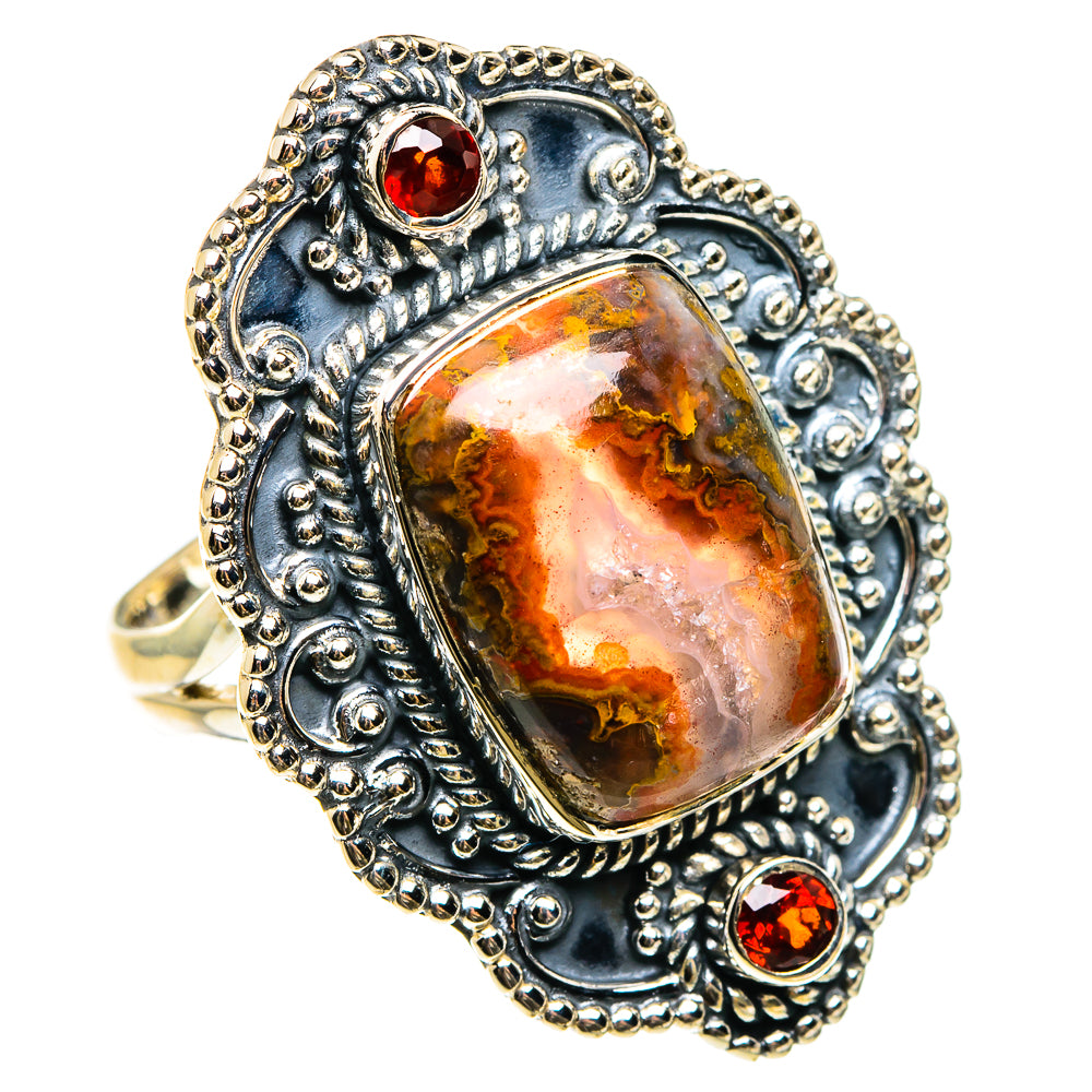 Moroccan Agate Rings handcrafted by Anasilvercos - RING83247