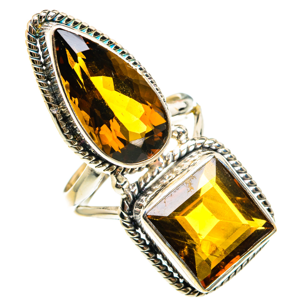 Mandarin Citrine Rings handcrafted by Anasilvercos - RING83249