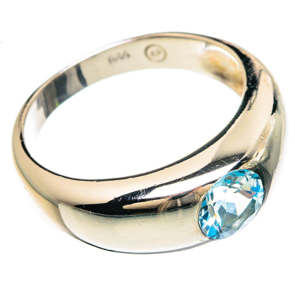 Blue Topaz Rings handcrafted by Anasilvercos - RING83298