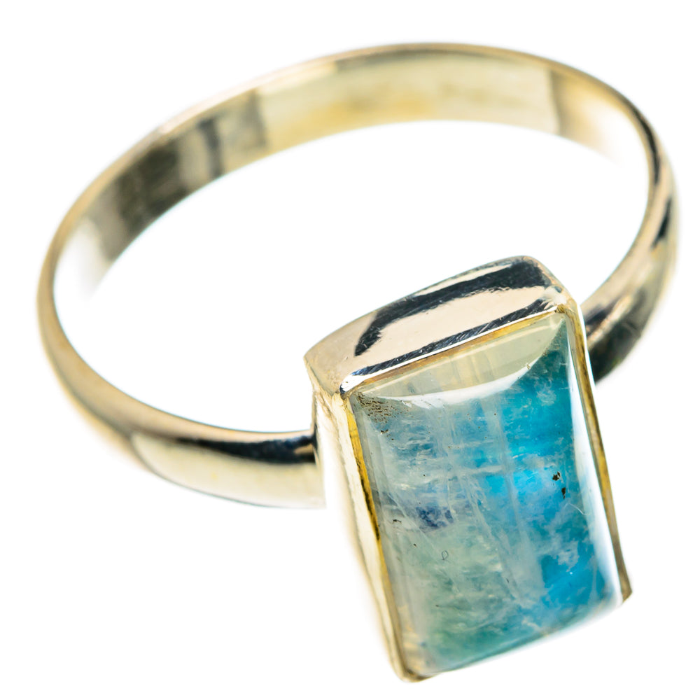 Rainbow Moonstone Rings handcrafted by Anasilvercos - RING83304