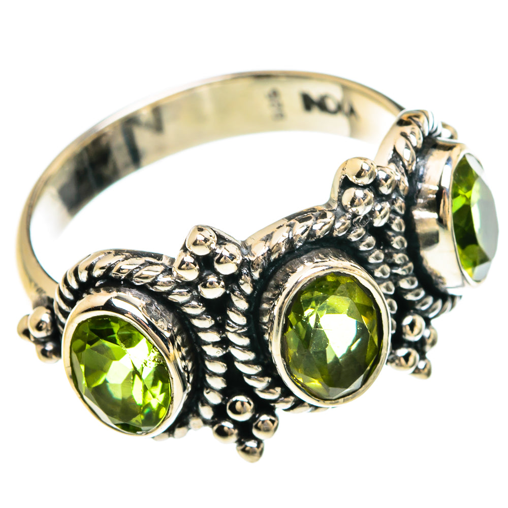 Peridot Rings handcrafted by Anasilvercos - RING83305