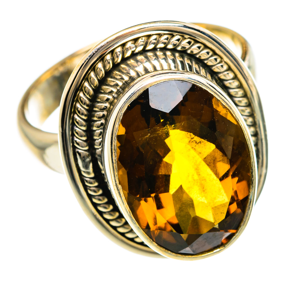 Mandarin Citrine Rings handcrafted by Anasilvercos - RING83308