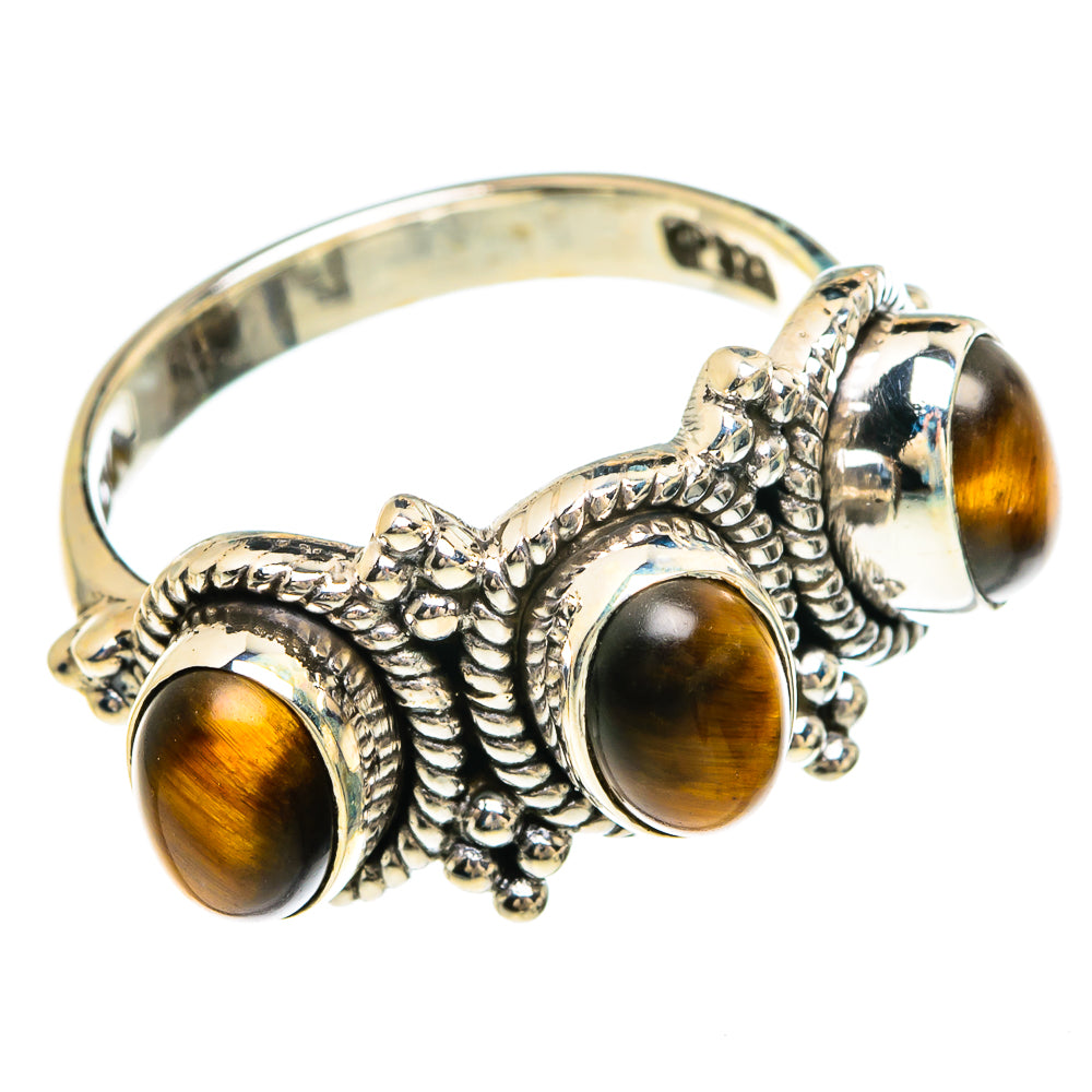 Tiger Eye Rings handcrafted by Anasilvercos - RING83309 - Photo 2