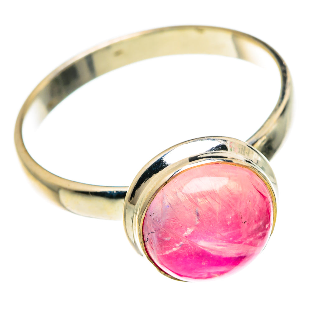 Pink Moonstone Rings handcrafted by Anasilvercos - RING83320