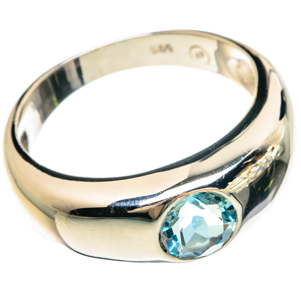 Blue Topaz Rings handcrafted by Anasilvercos - RING83335