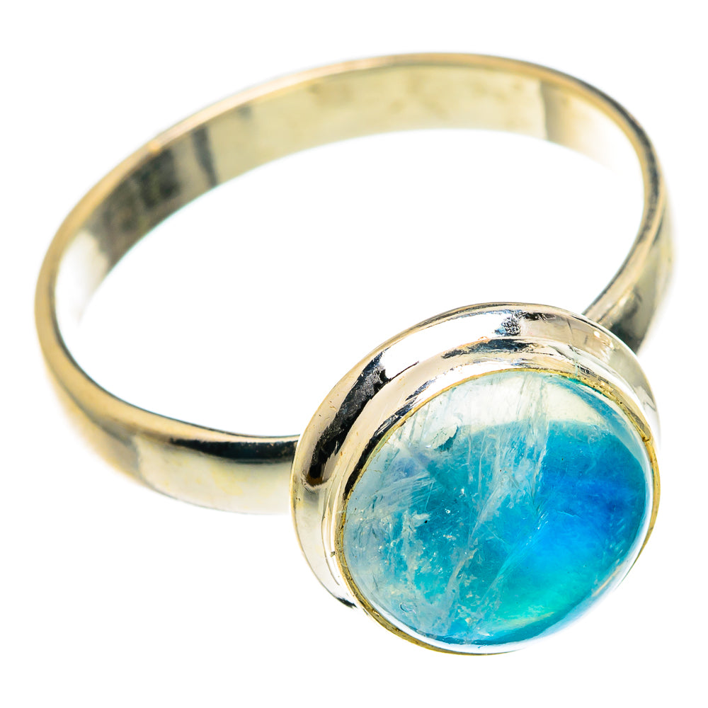 Rainbow Moonstone Rings handcrafted by Anasilvercos - RING83342