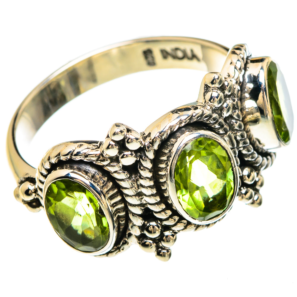 Peridot Rings handcrafted by Anasilvercos - RING83343
