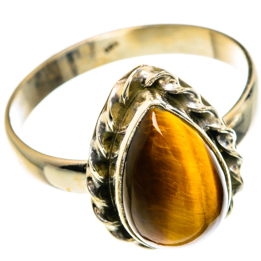 Tiger Eye Rings handcrafted by Anasilvercos - RING83349