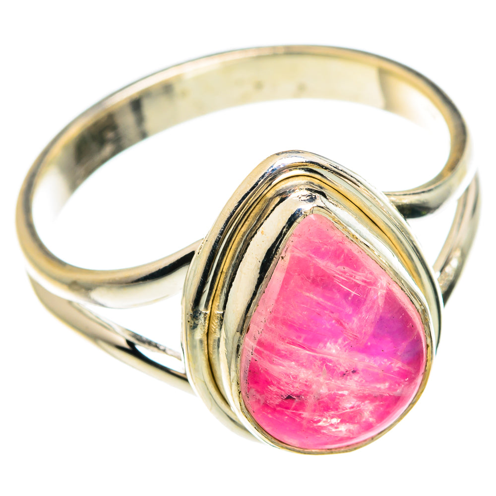 Pink Moonstone Rings handcrafted by Anasilvercos - RING83356