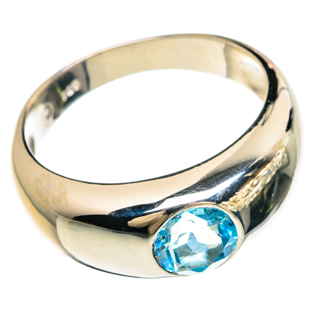 Blue Topaz Rings handcrafted by Anasilvercos - RING83372