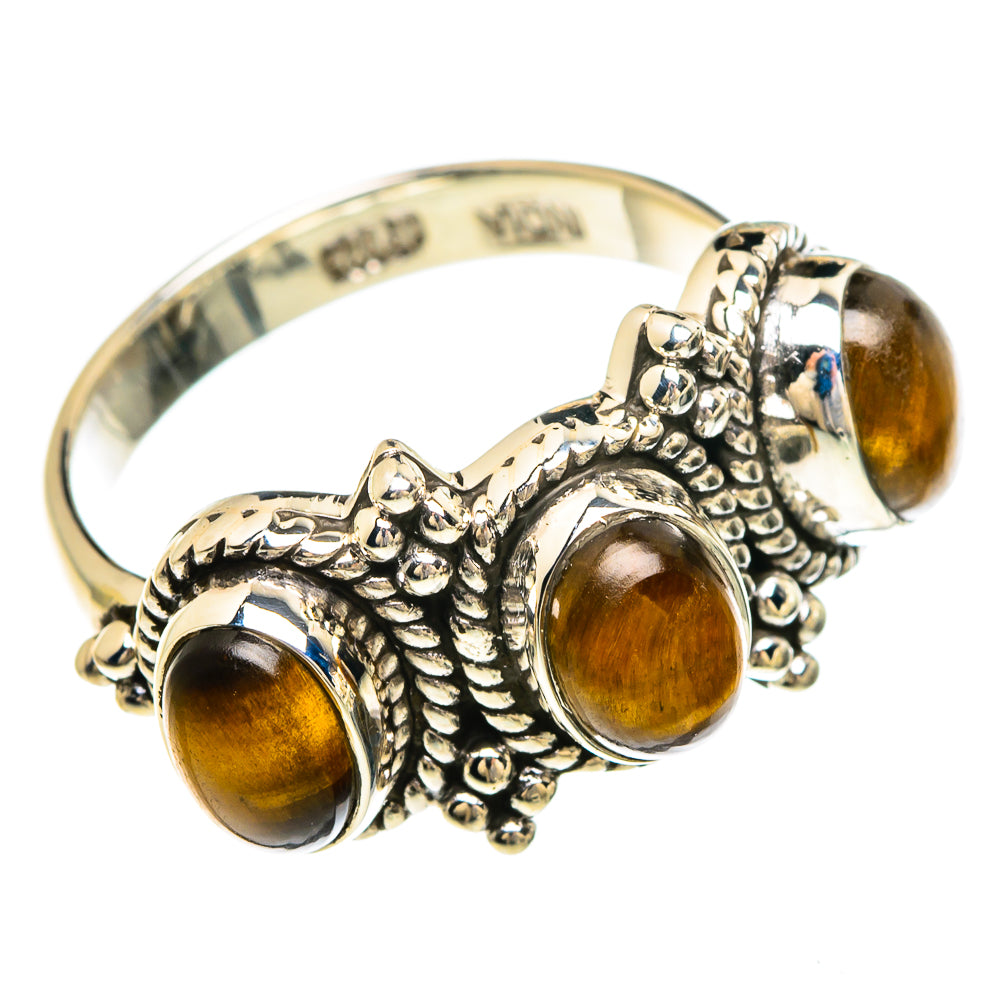 Tiger Eye Rings handcrafted by Anasilvercos - RING83381