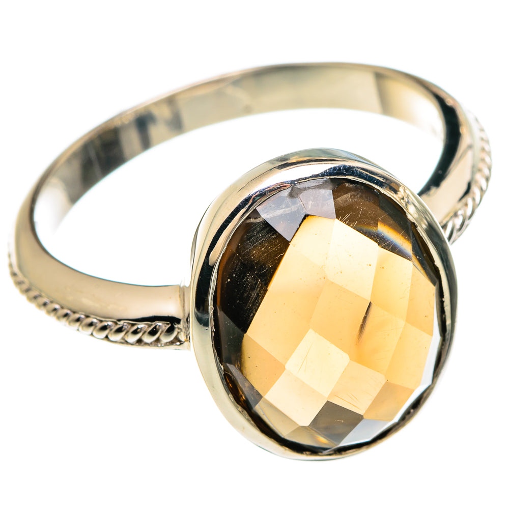 Smoky Quartz Rings handcrafted by Anasilvercos - RING83382