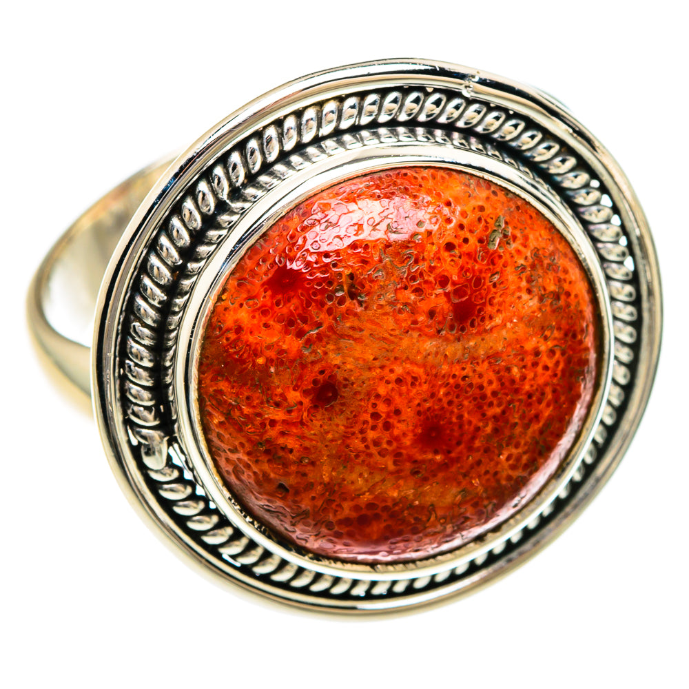 Sponge Coral Rings handcrafted by Anasilvercos - RING83385