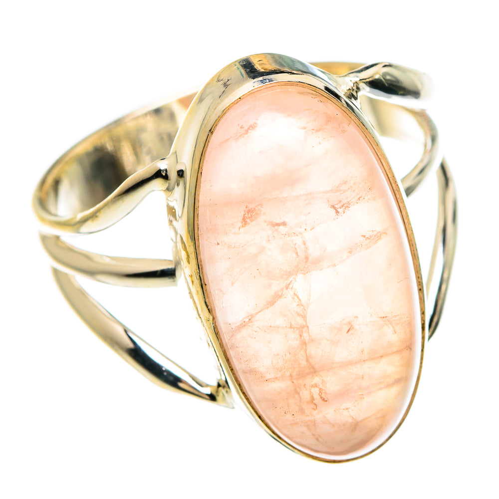 Rose Quartz Rings handcrafted by Anasilvercos - RING83390