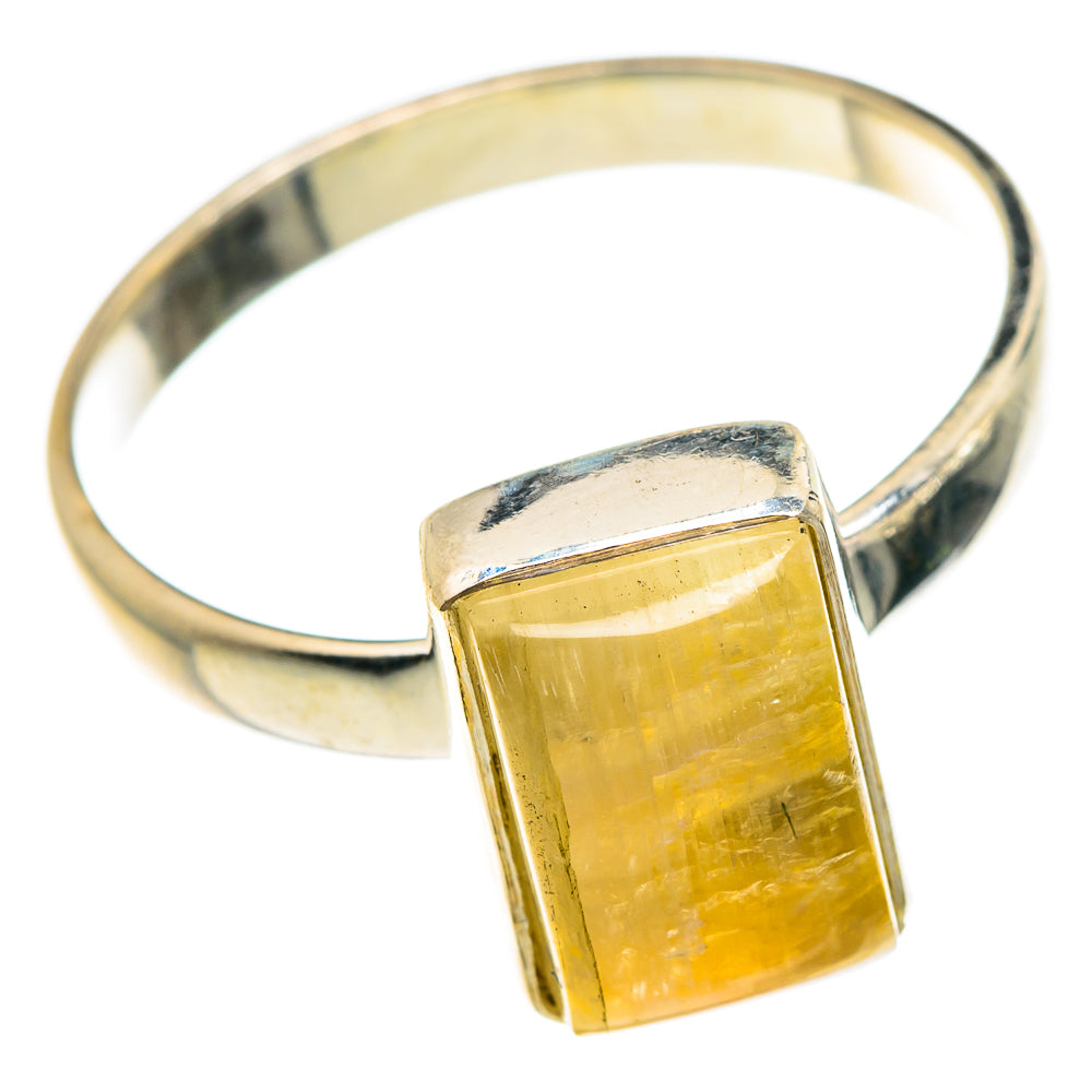 Yellow Moonstone Rings handcrafted by Anasilvercos - RING83405