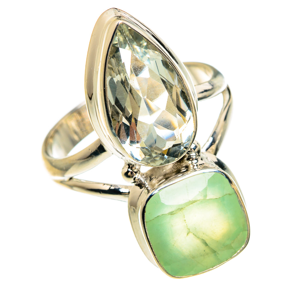 Prehnite Rings handcrafted by Anasilvercos - RING83415