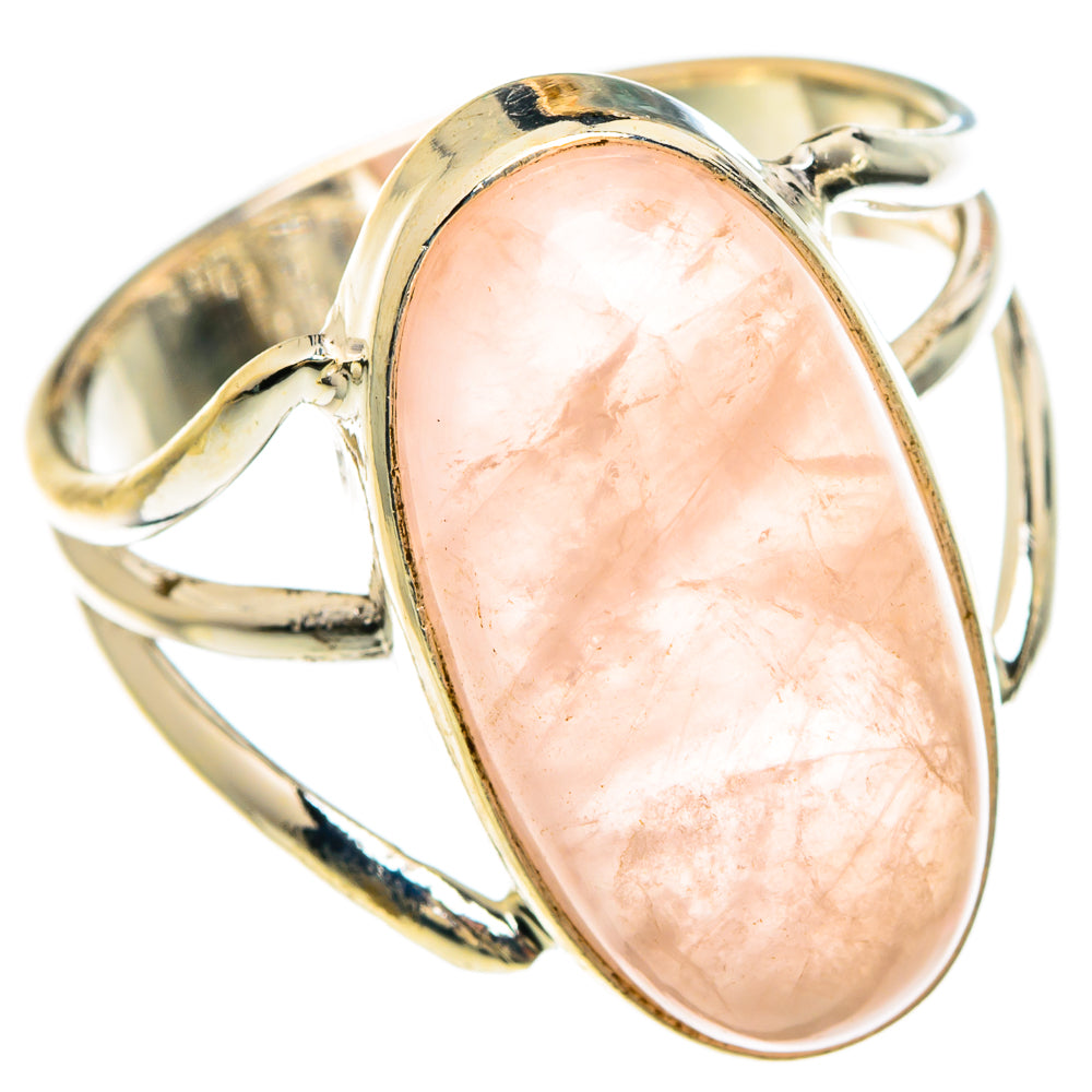 Rose Quartz Rings handcrafted by Anasilvercos - RING83428