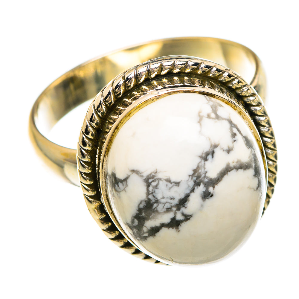Howlite Rings handcrafted by Anasilvercos - RING83439