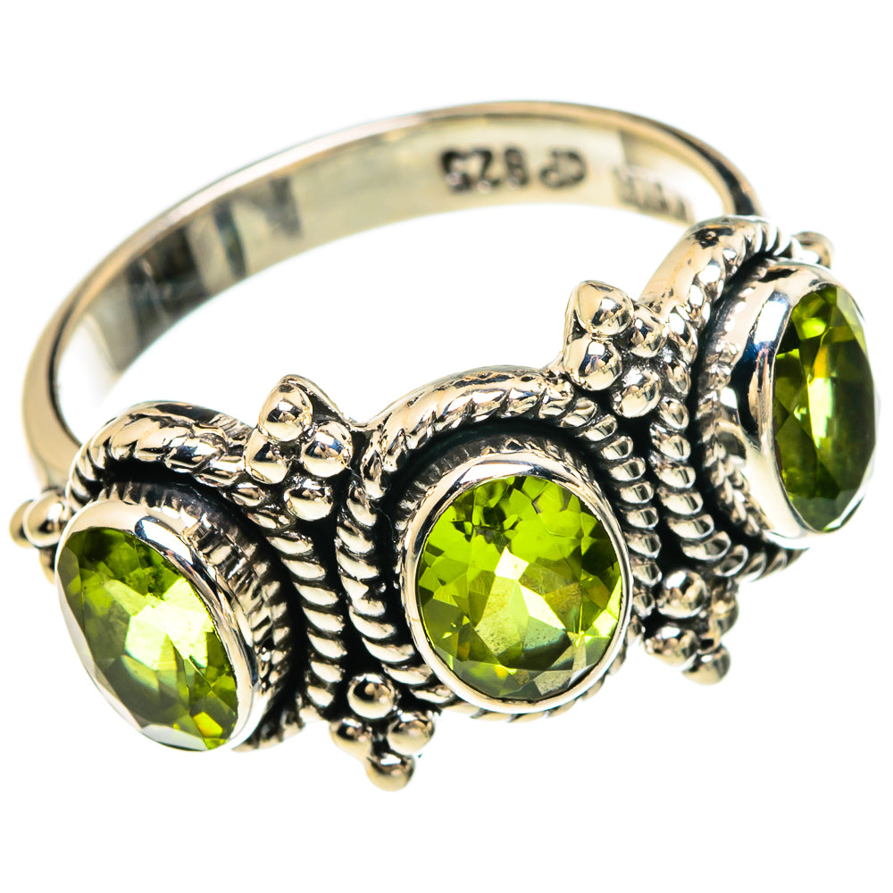 Peridot Rings handcrafted by Anasilvercos - RING83454
