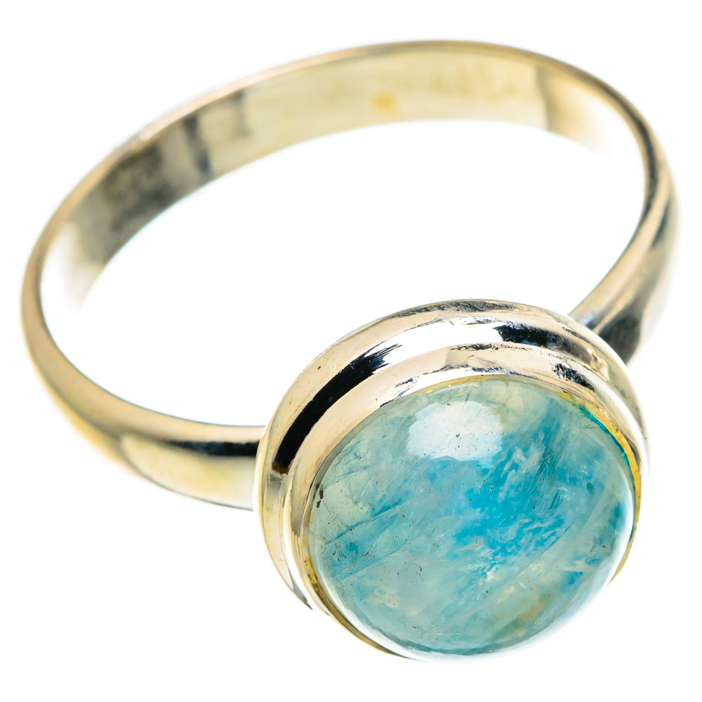 Rainbow Moonstone Rings handcrafted by Anasilvercos - RING83456