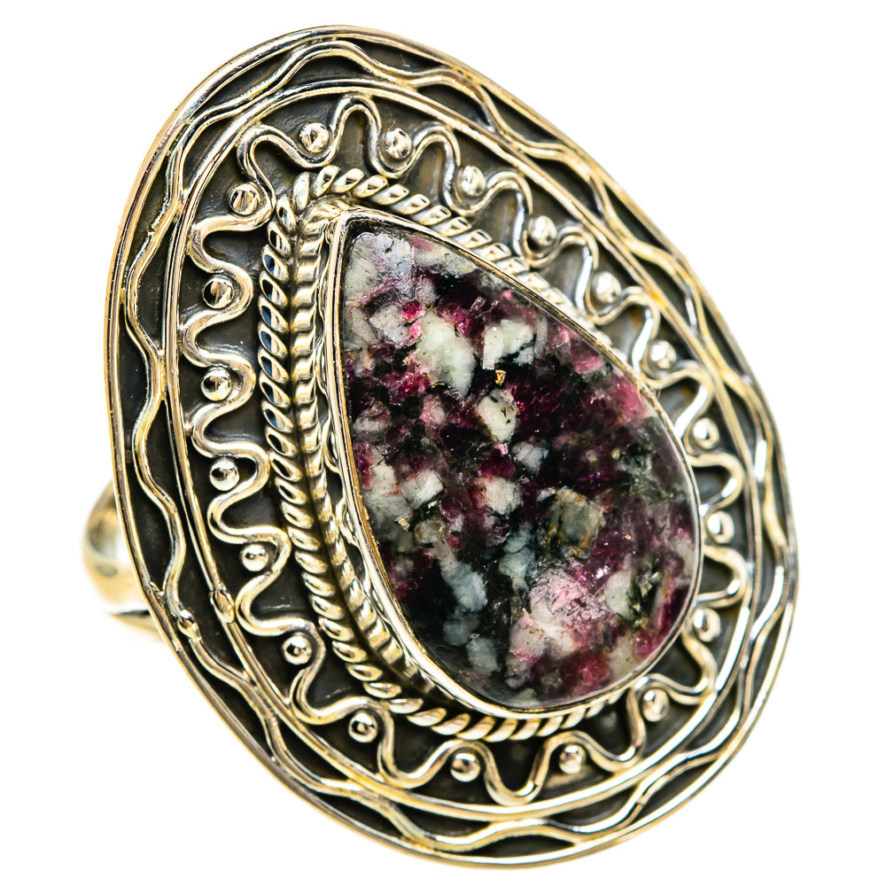 Russian Eudialyte Rings handcrafted by Anasilvercos - RING83471