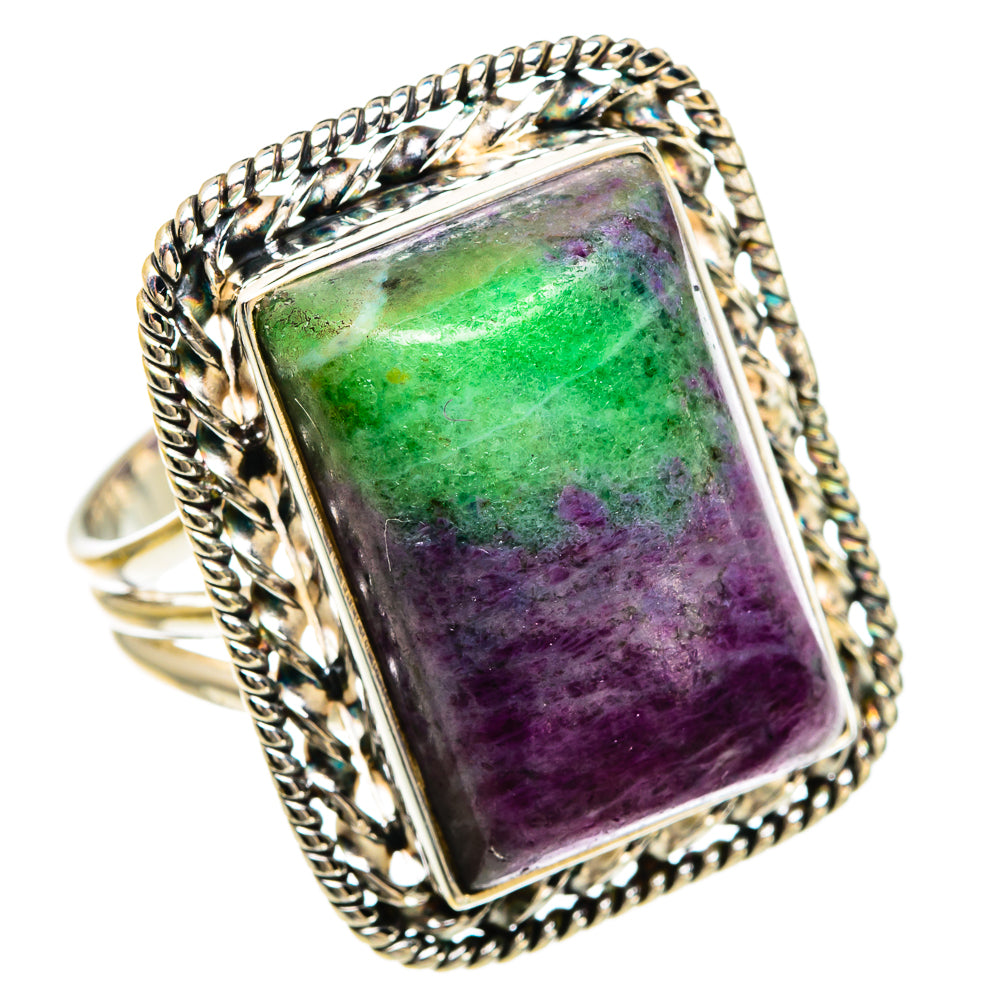 Ruby Zoisite Rings handcrafted by Anasilvercos - RING83478