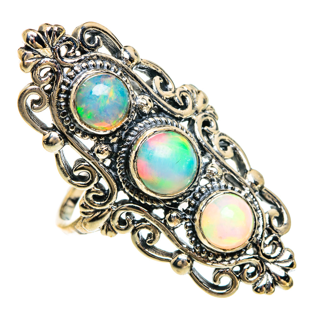 Ethiopian Opal Rings handcrafted by Anasilvercos - RING83480