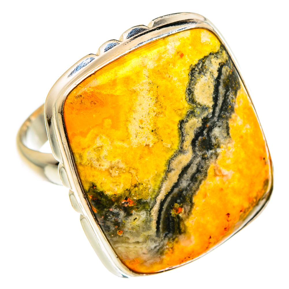 Bumble Bee Jasper Rings handcrafted by Anasilvercos - RING83483