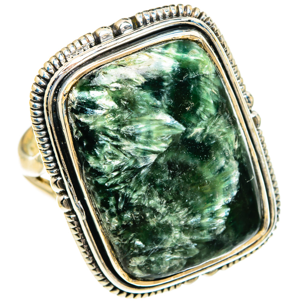 Seraphinite Rings handcrafted by Anasilvercos - RING83496