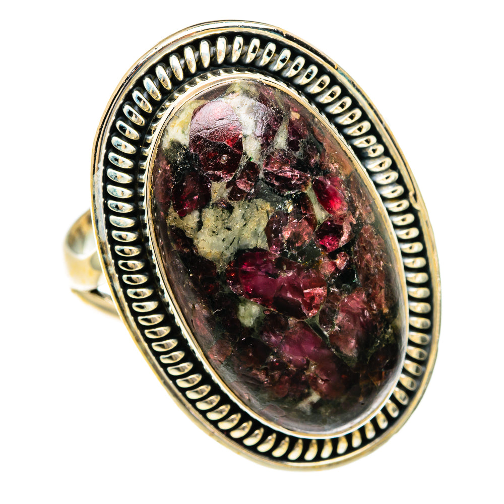 Russian Eudialyte Rings handcrafted by Anasilvercos - RING83508