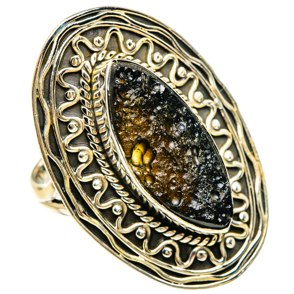 Tektite Rings handcrafted by Anasilvercos - RING83509 - Photo 2